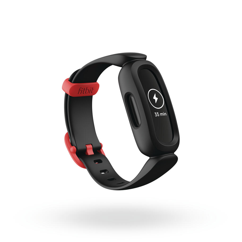 Bērnu fitnesa aproce “Fitbit Ace 3 Junior”, melna/sarkana