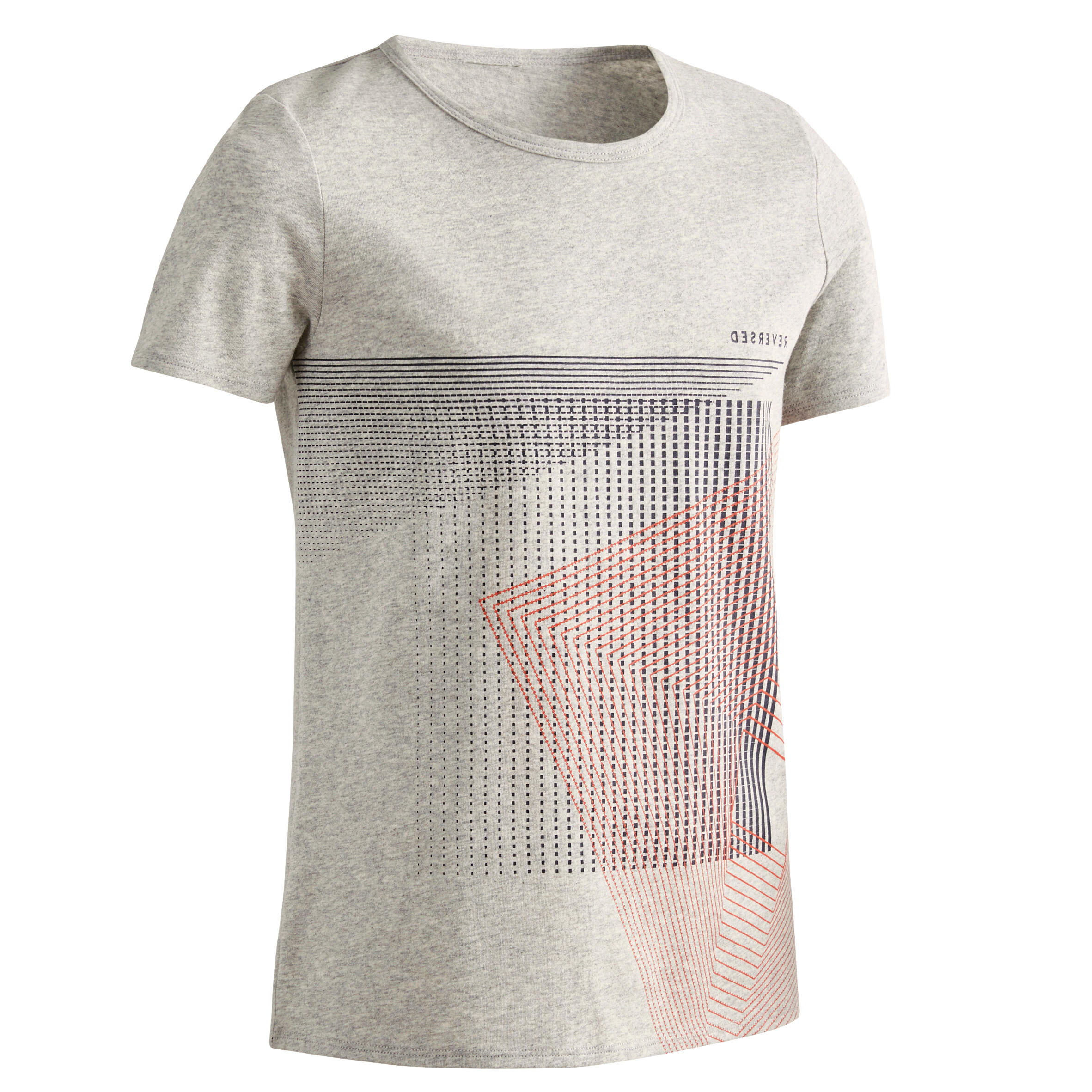 Kids' Basic T-Shirt - Light Grey Print 1/5