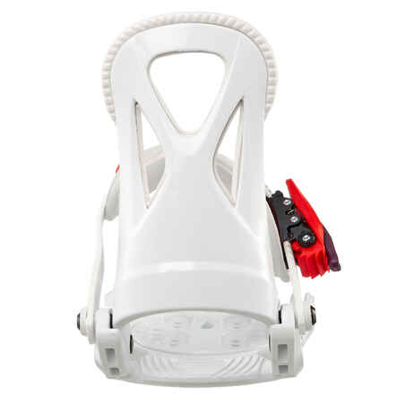 Kids’ Quick Snowboard Bindings  - Faky XS - White and Red