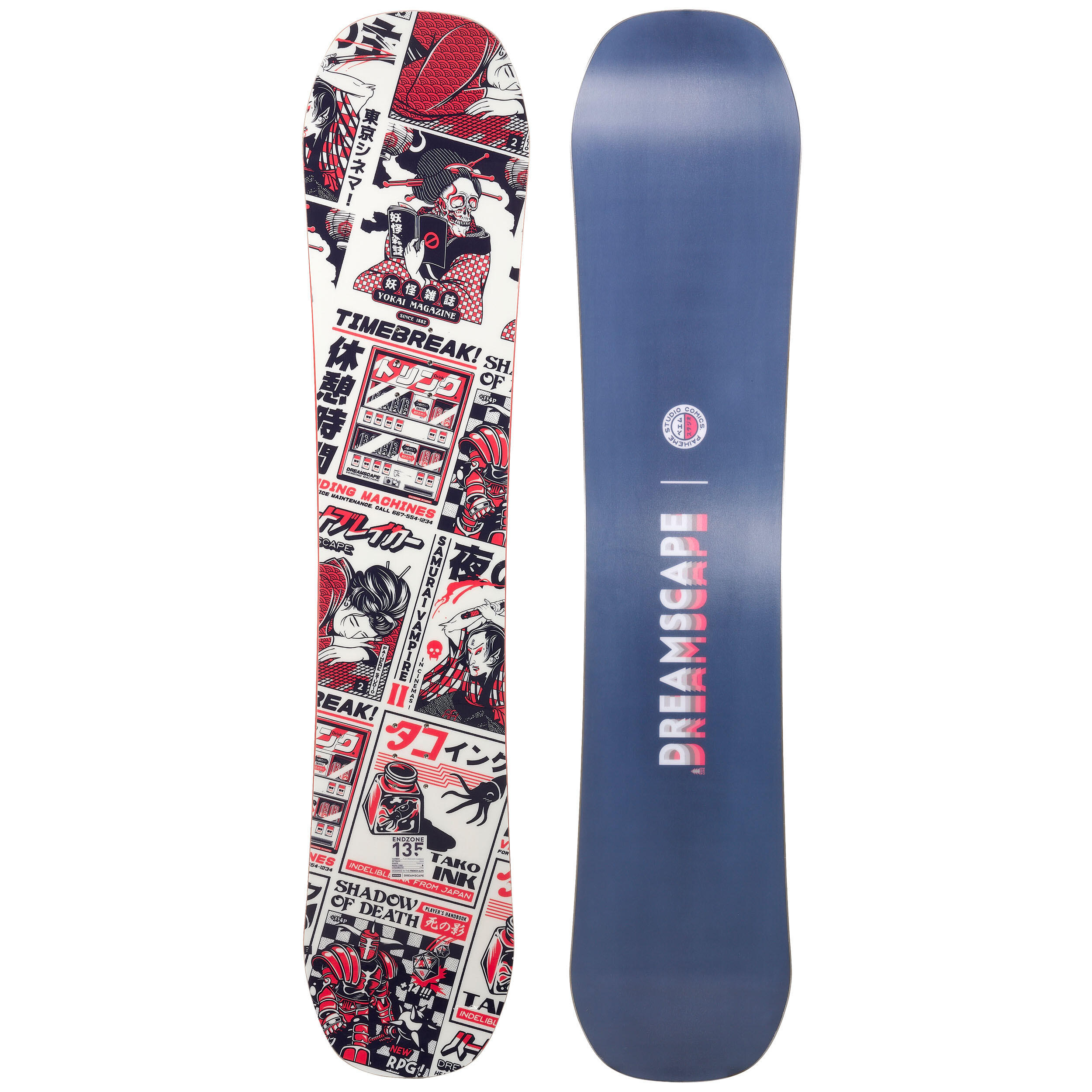 Kids' Freestyle Snowboard Endzone 135 cm Blue‎ Dreamscape Decathlon