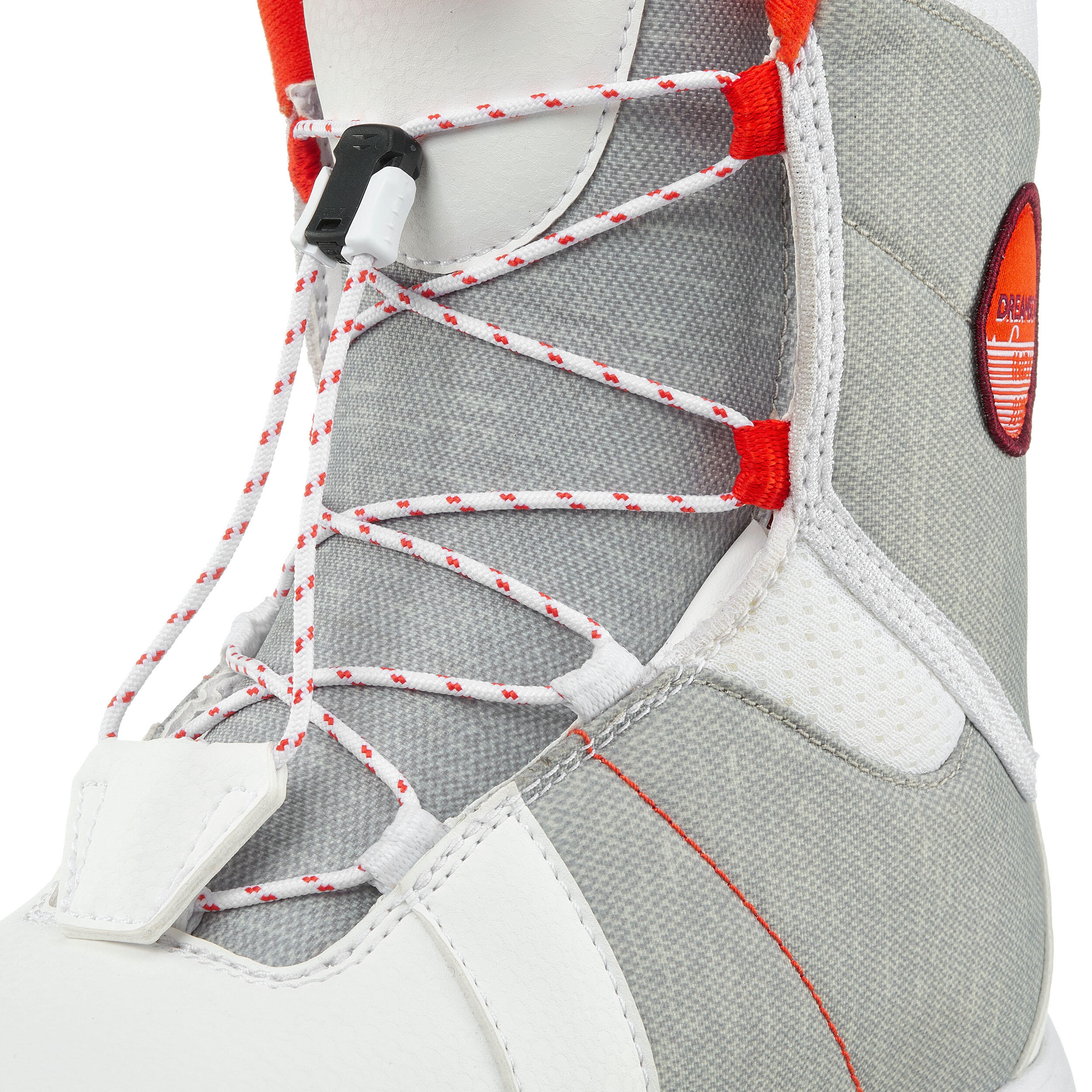 Kids’ Snowboarding Boots - Indy 100 - Snow white - Dreamscape - Decathlon