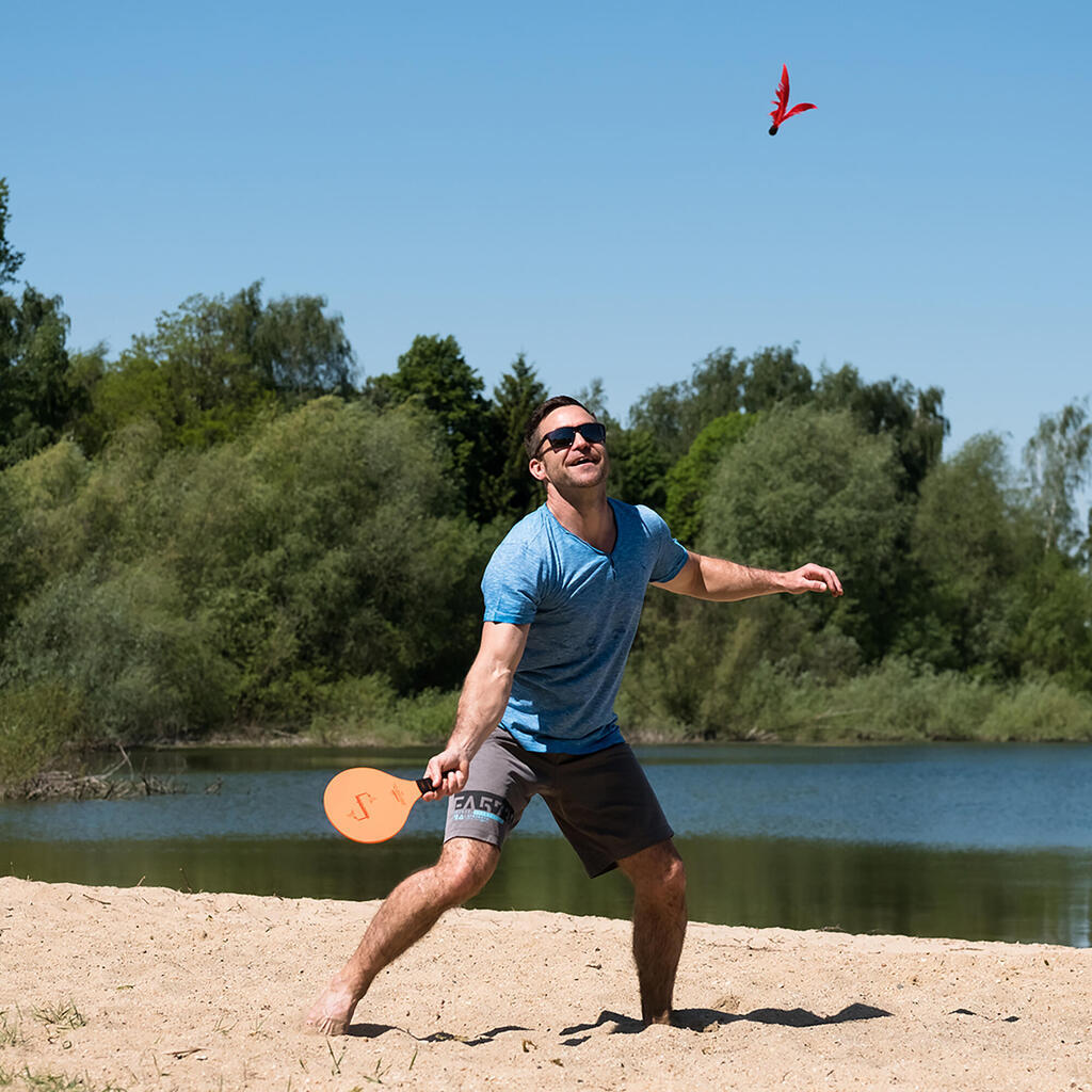 Dėklas su plunksniukais „Jazzminton“, 3 vienetai