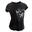 T-Shirt atmungsaktiv Mädchen schwarz bedruckt