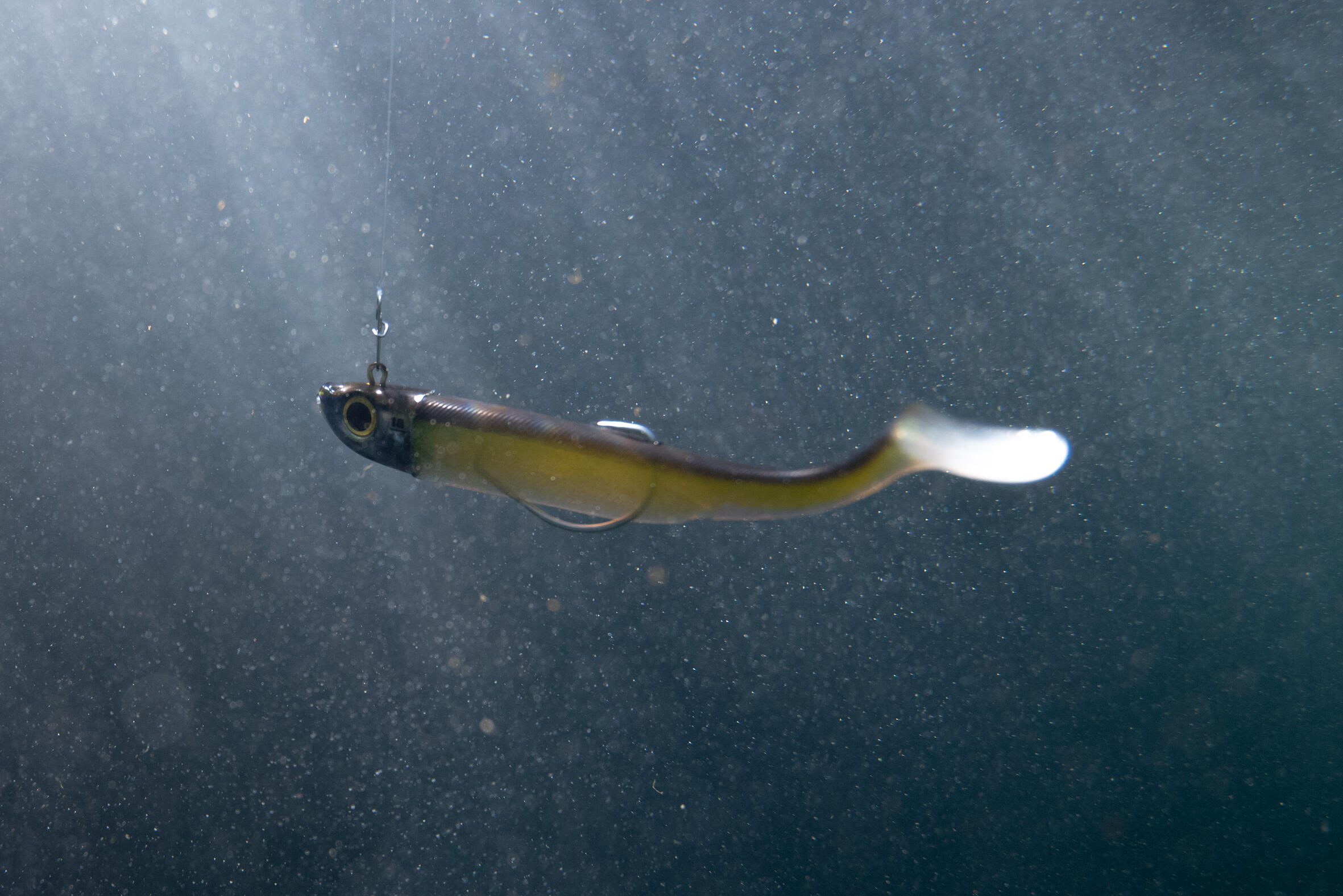 zacht kunstaas in water