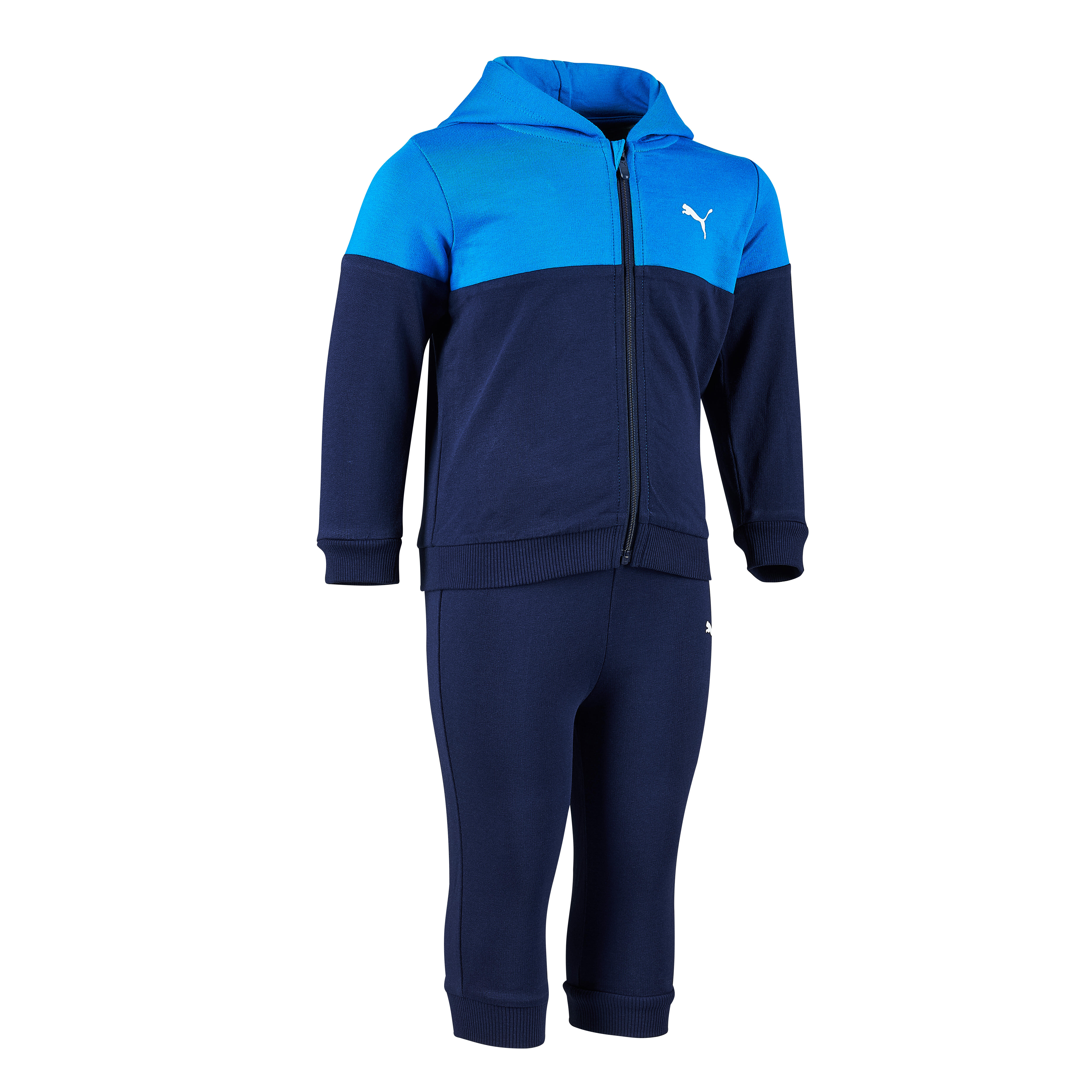 Chándal Puma Bebé con capucha azul marino y azul estampado PUMA | Decathlon