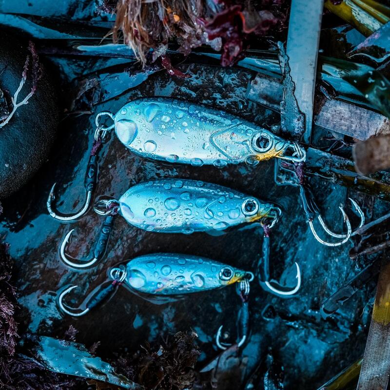 Casting jig voor vissen met kunstaas in zee Biastos Slow 10 g blauw
