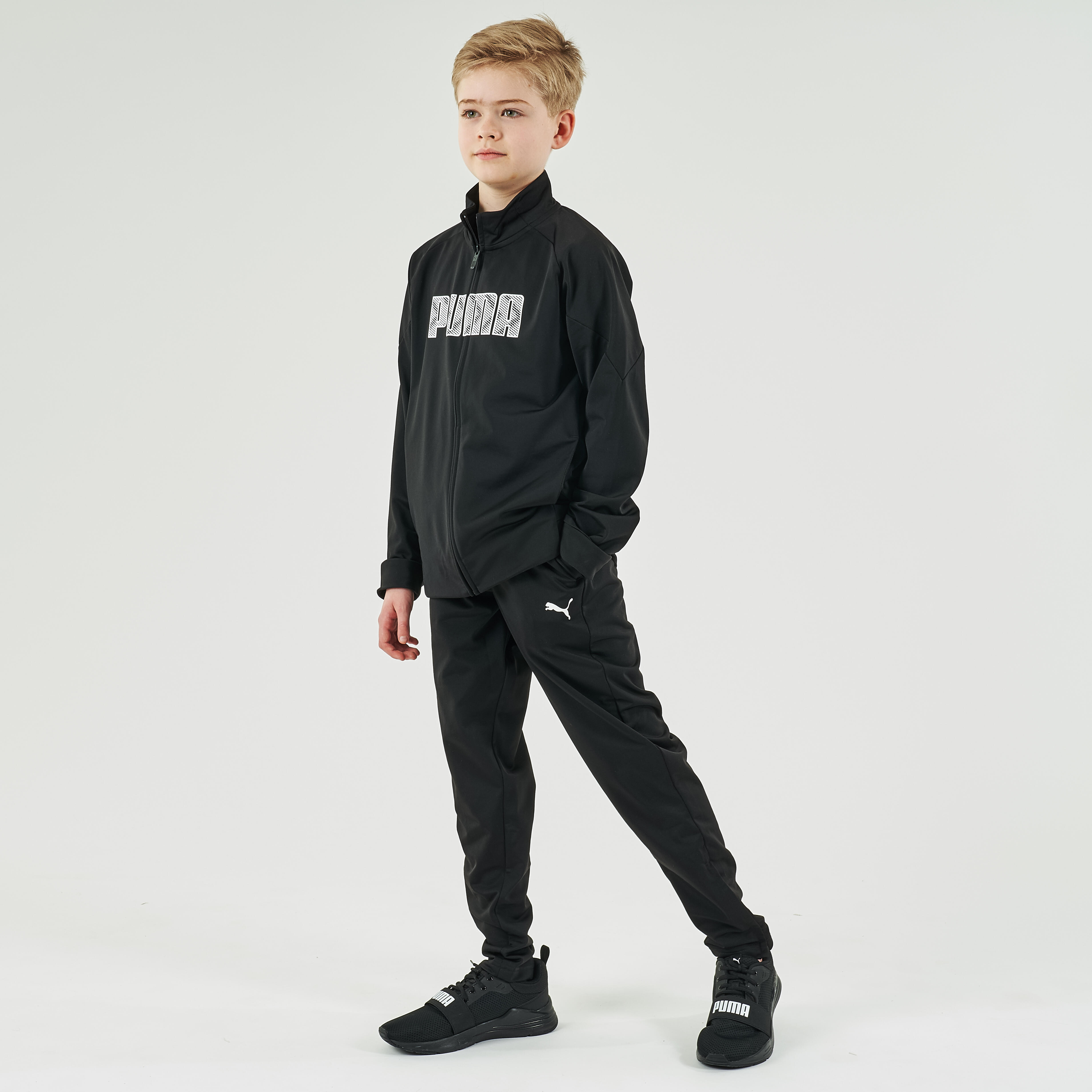 black tracksuit kids