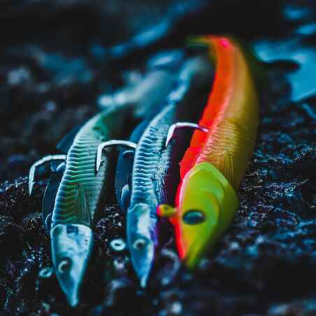 Μαλακό τεχνητό δόλωμα χέλι Eelo Combo Sand Eel Shad 110 8g Φυσικό