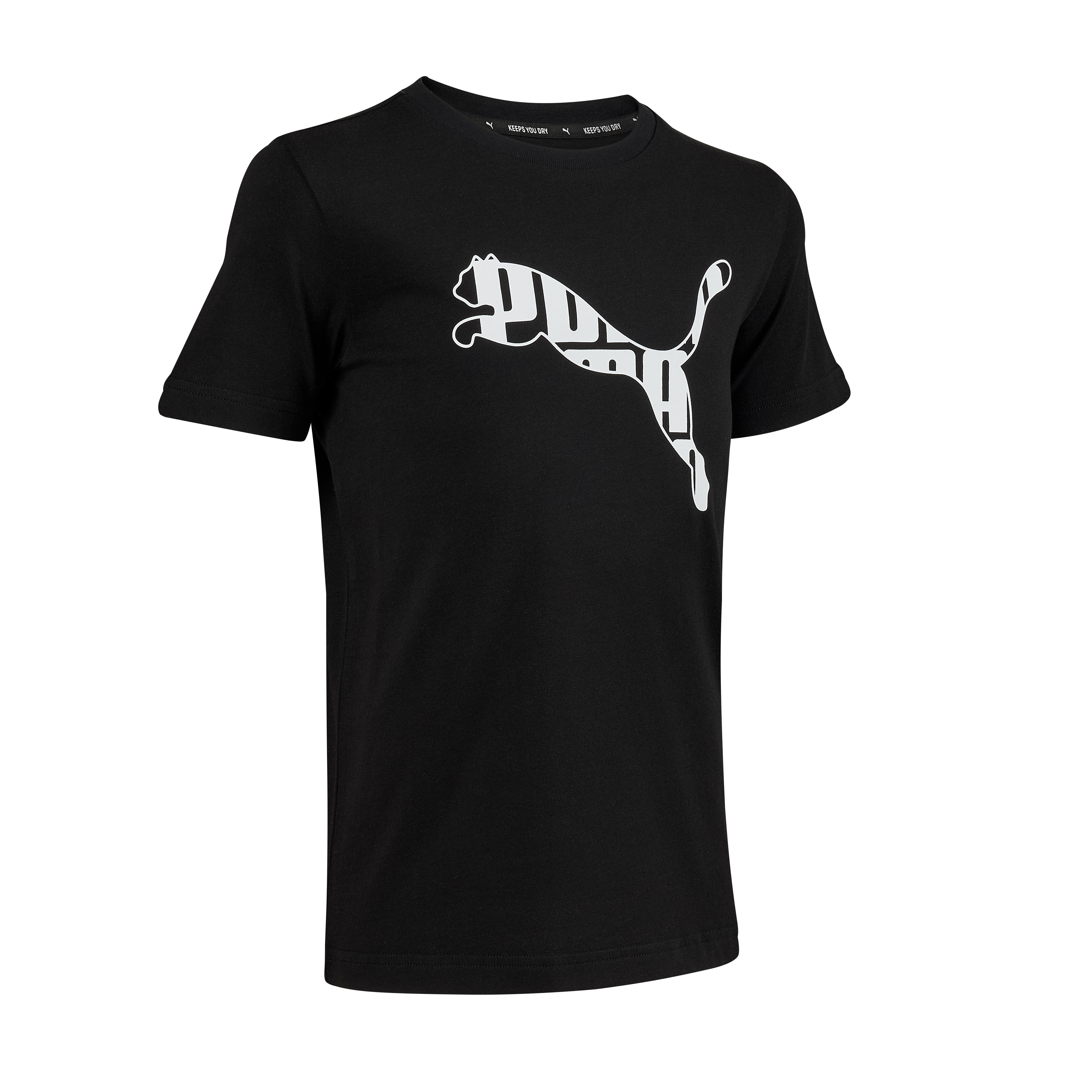 T-Shirt Puma Kinder schwarz bedruckt