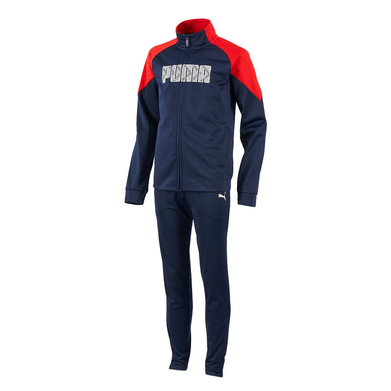 survêtement Puma bleu marine et rouge garçon imprimé