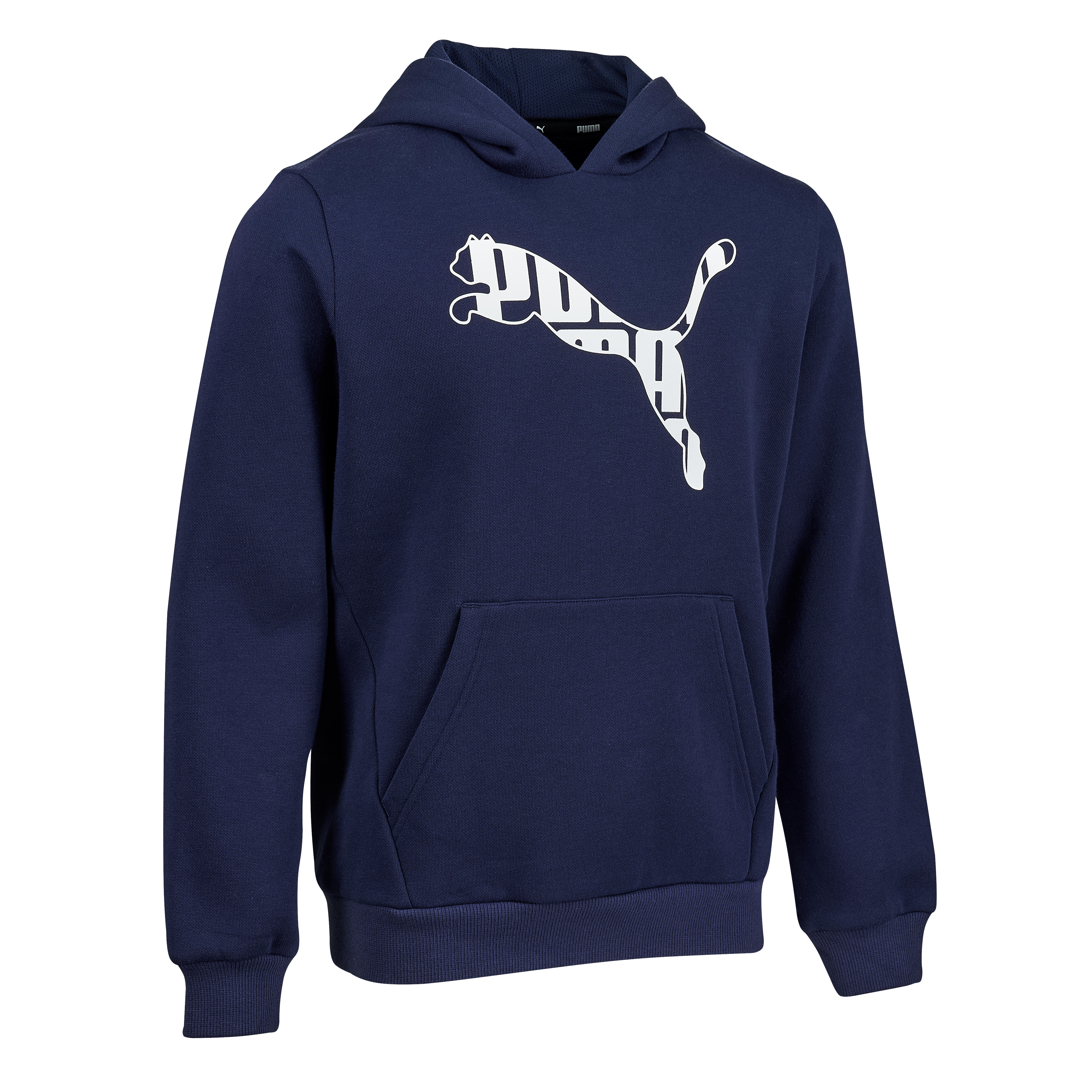 Sudadera capucha Puma azul marino niño estampado PUMA | Decathlon