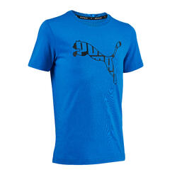 T-shirt bambino Puma azzurra