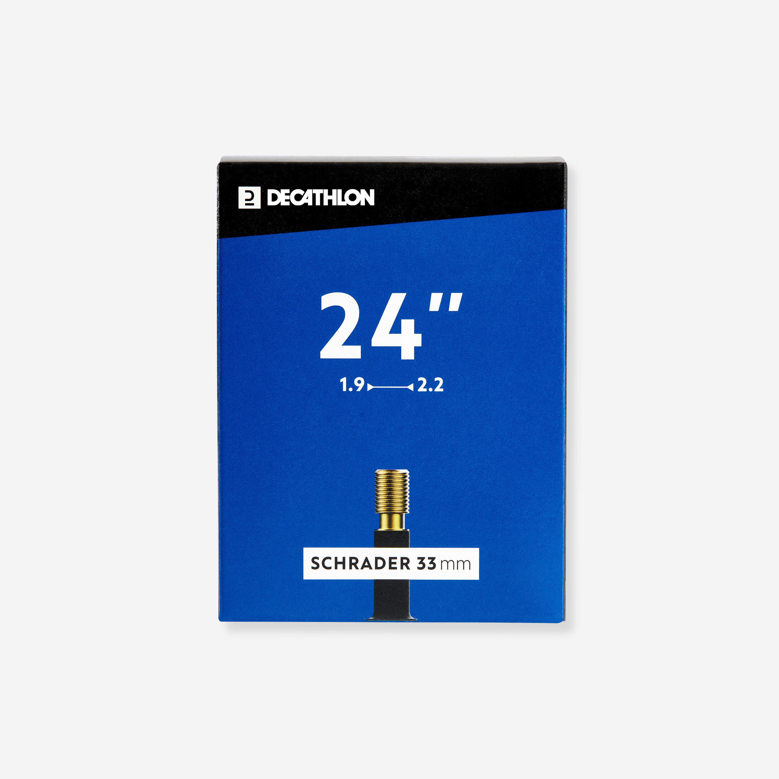 Decathlon - Chambre A Air 24 Pouces Section 1,9 A 2,2 Valve Schrader - Chambre À Air - Pneus/pieces/portage/rangement/electrifi - - Taille Unique -