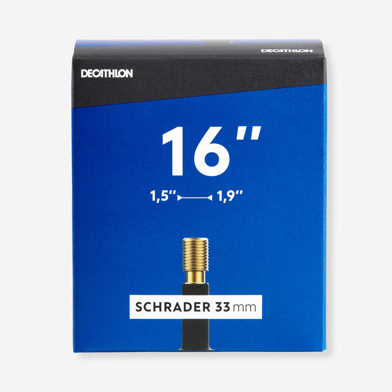 Fahrradschlauch 16 Zoll × 1,5/1,9 Schrader