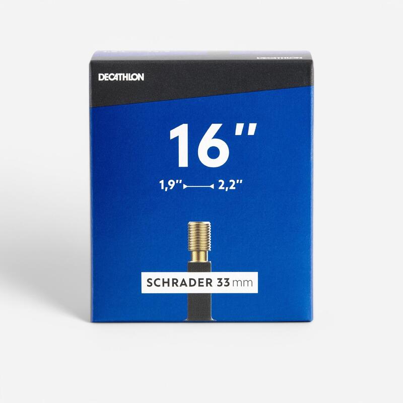 CHAMBRE A AIR 16" SECTION 1,90 A 2,20 VALVE SCHRADER