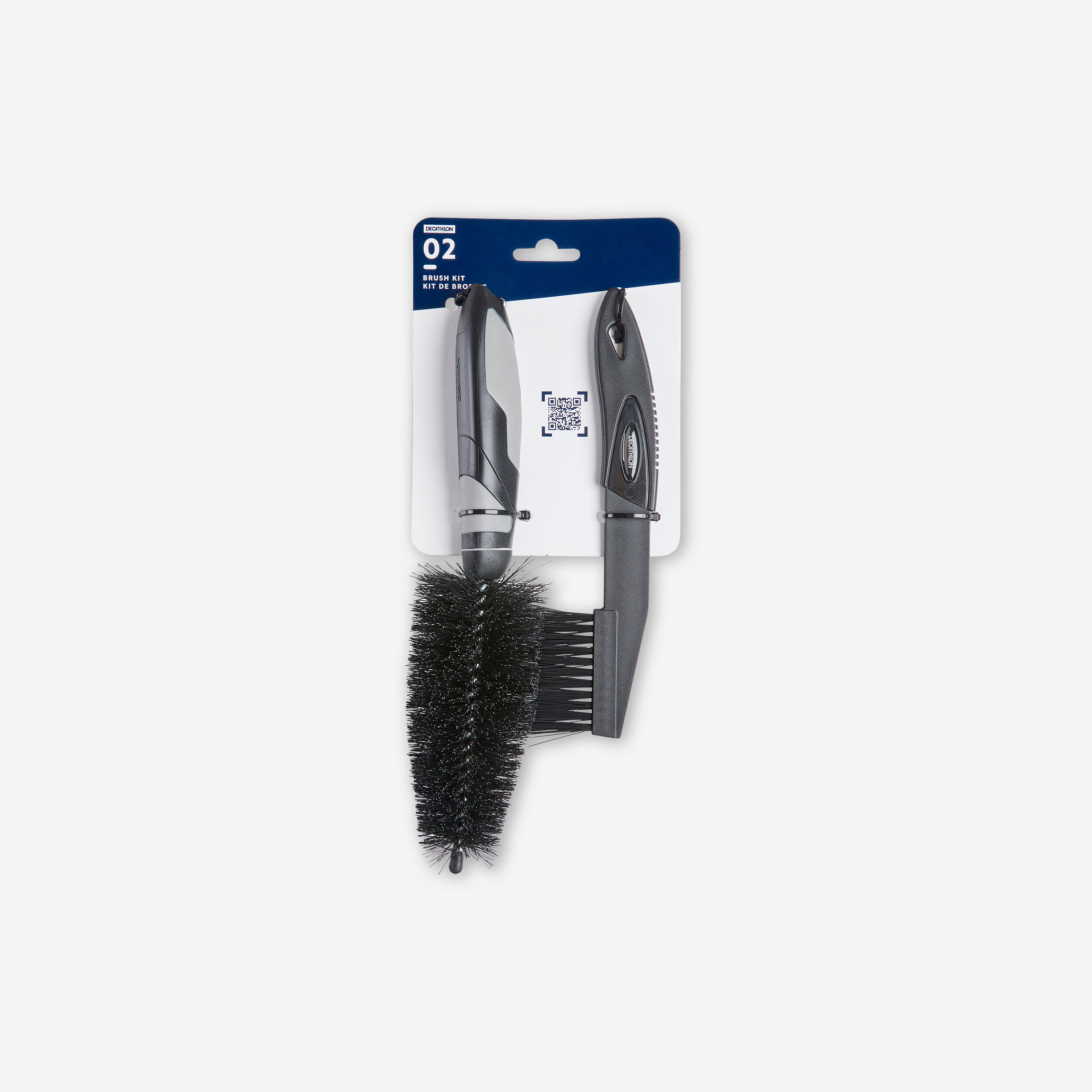 Decathlon - 2 Brosses Nettoyage Velo. - Brosse - Pneus/pieces/portage/rangement/electrifi - - Taille Unique - Decathlon