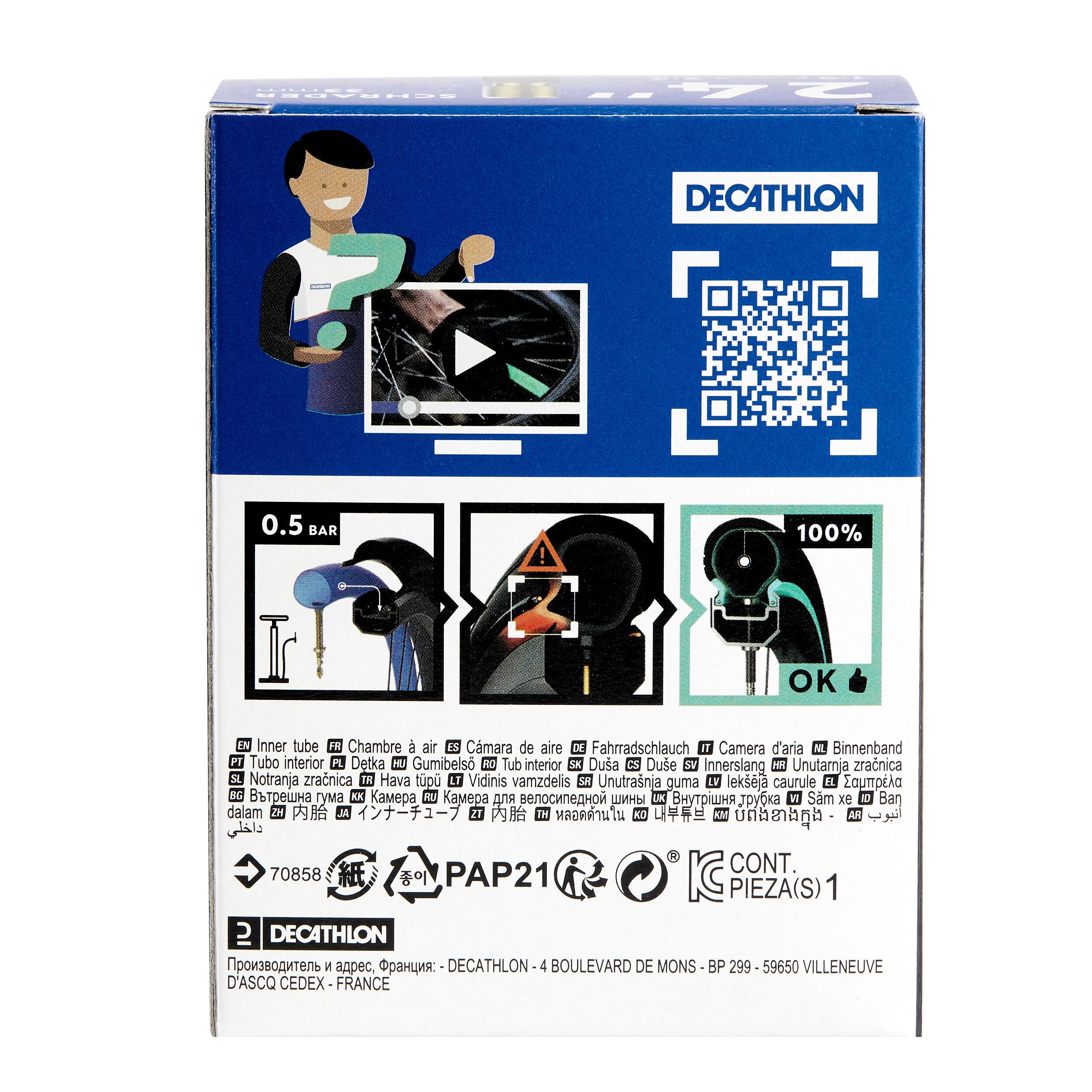 Chambre à air 24 x 1,9/2,2 - DECATHLON