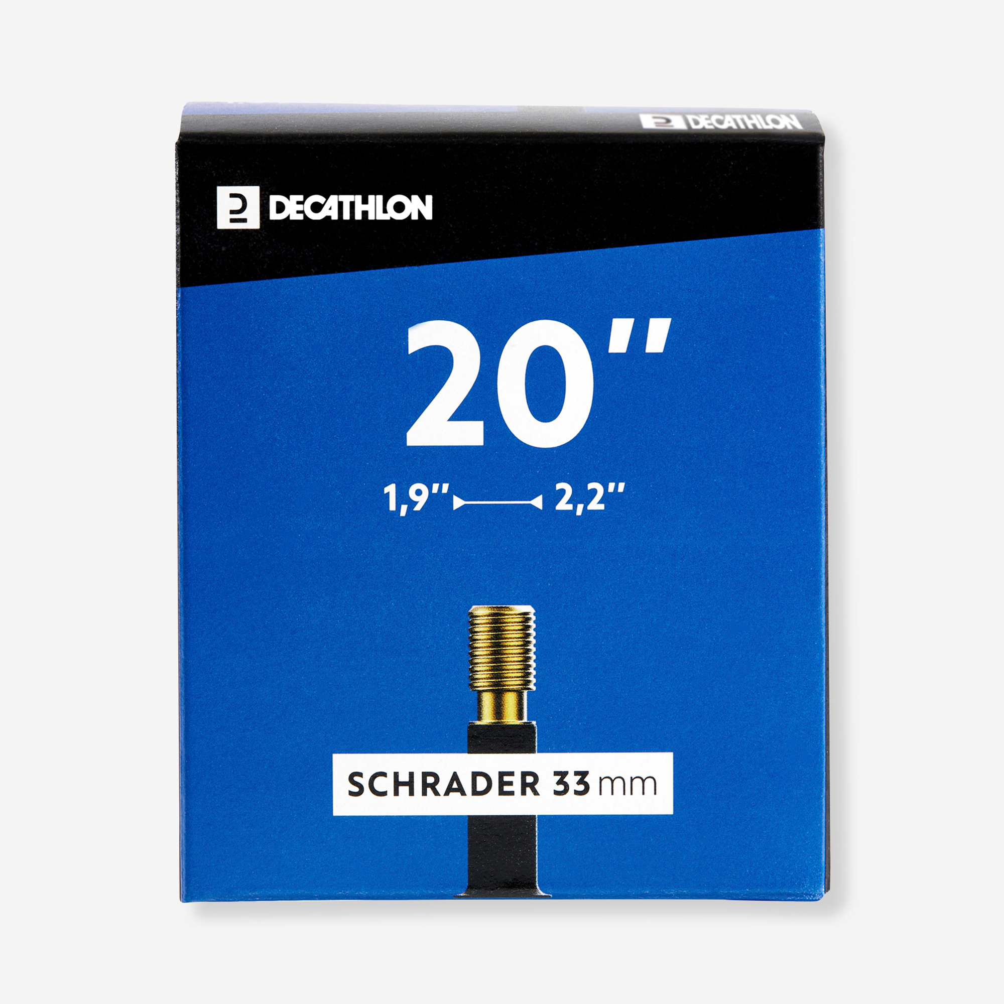 Chambre a air 20" section 1,90 a 2,20 valve schrader - Pièces détachées cycle - Decathlon- Clubs - Entreprises - Collectivités - Associations