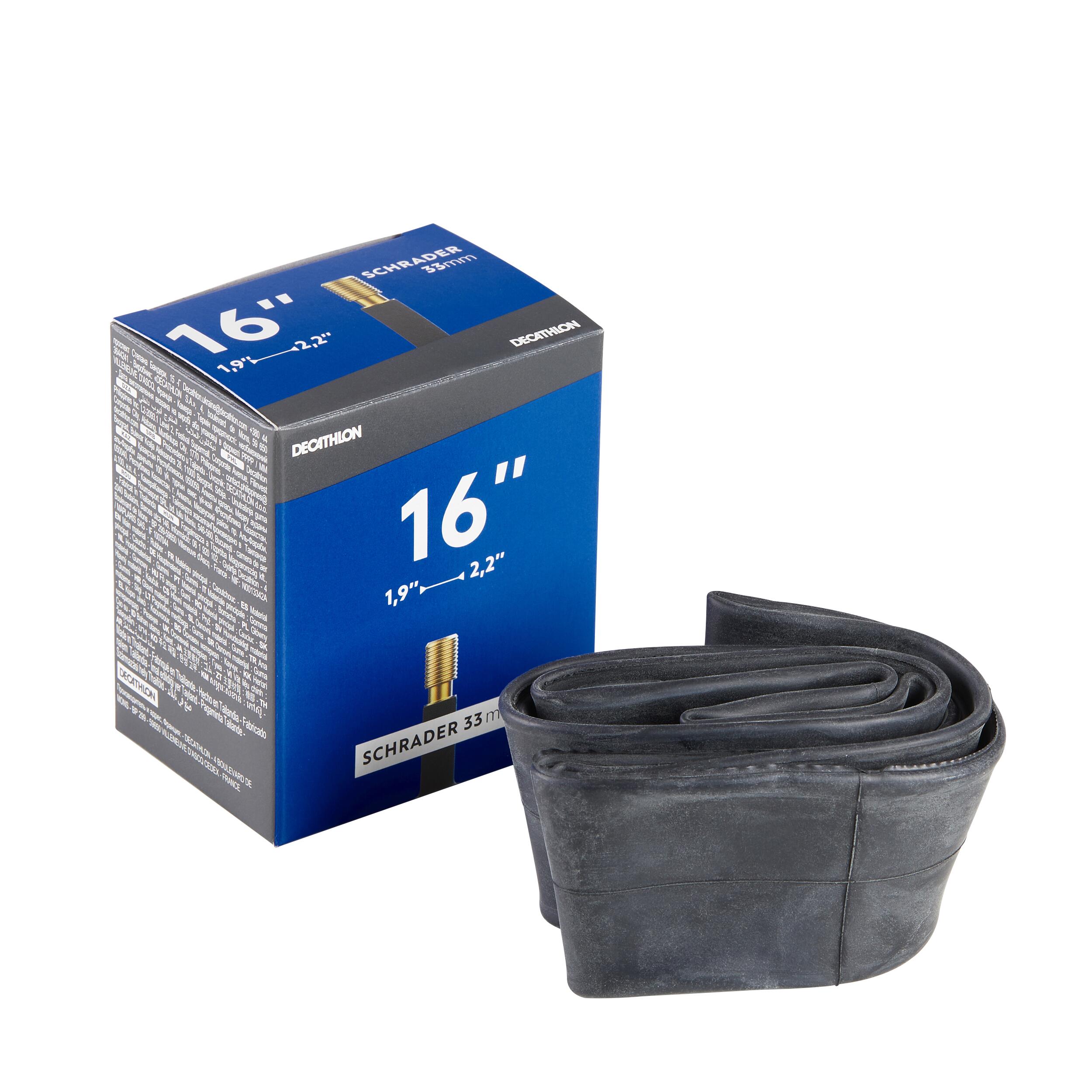 CÁMARA DE AIRE 16" SECCIÓN 1.90 A 2.20 VÁLVULA SCHRADER  3/5