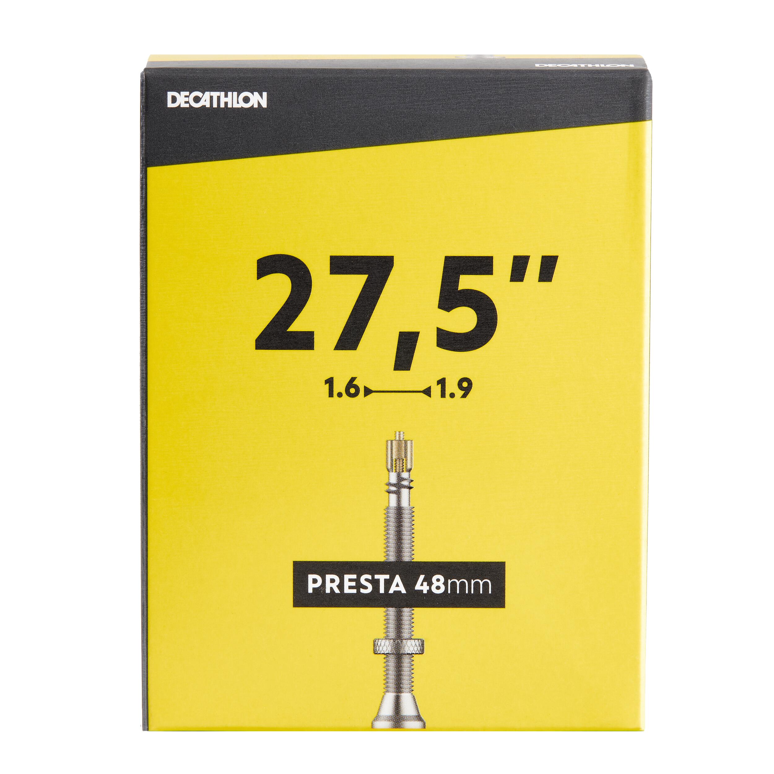 DECATHLON 27.5 x 1.6/1.9 Gravel Inner Tube - Presta Thread