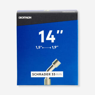14" Inner Tube Section 1.5 to 1.9 - Bent Schrader Valve