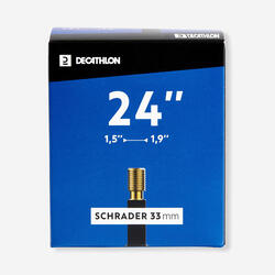 Chambre a air 24 pouces section 1,5 a 1,9 valve schrader