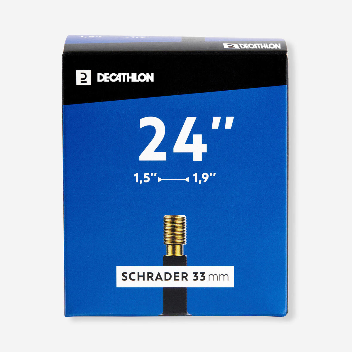 CHAMBRE A AIR 24 POUCES SECTION 1,5 A 1,9 VALVE SCHRADER