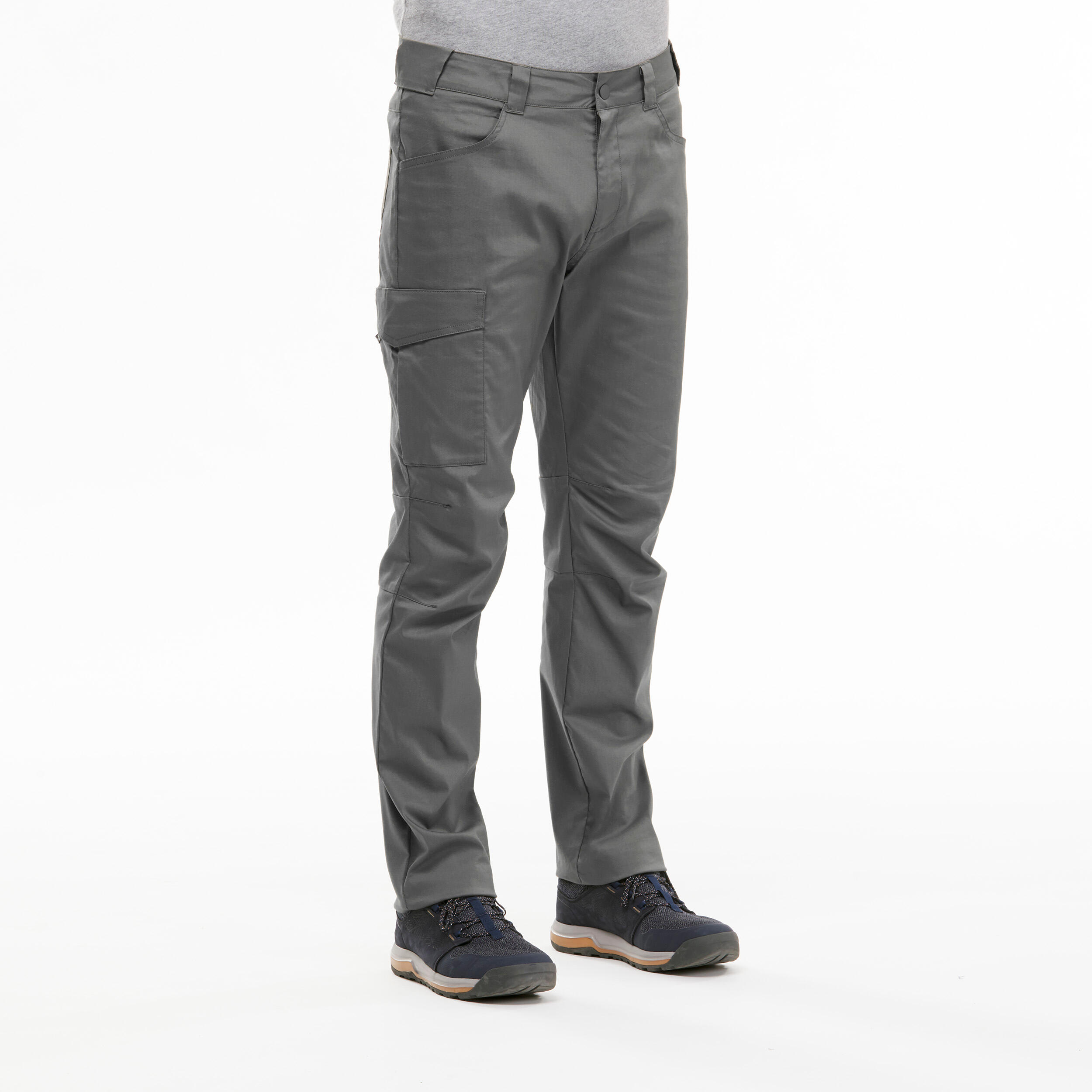 QUECHUA Pánske turistické nohavice NH100 XS L33