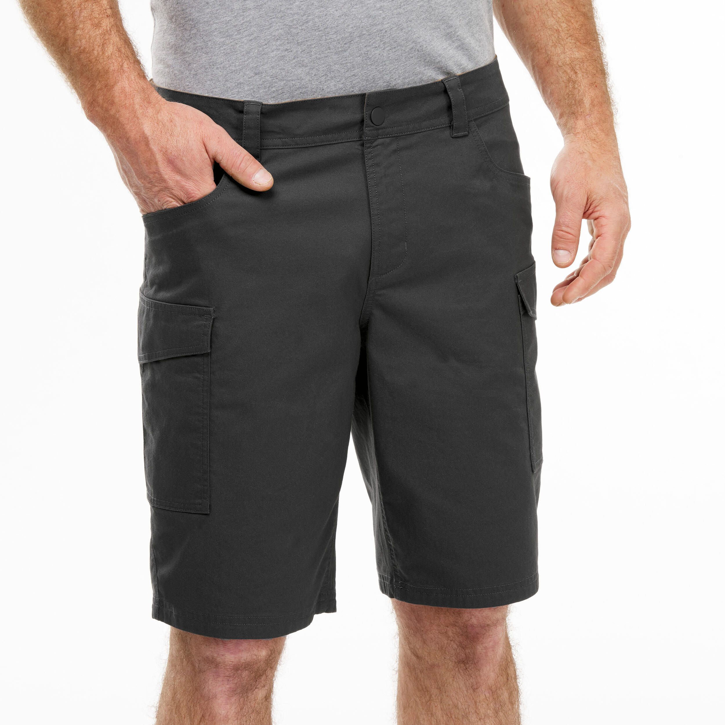 Men’s Hiking Shorts - NH 550 Dark Grey - QUECHUA