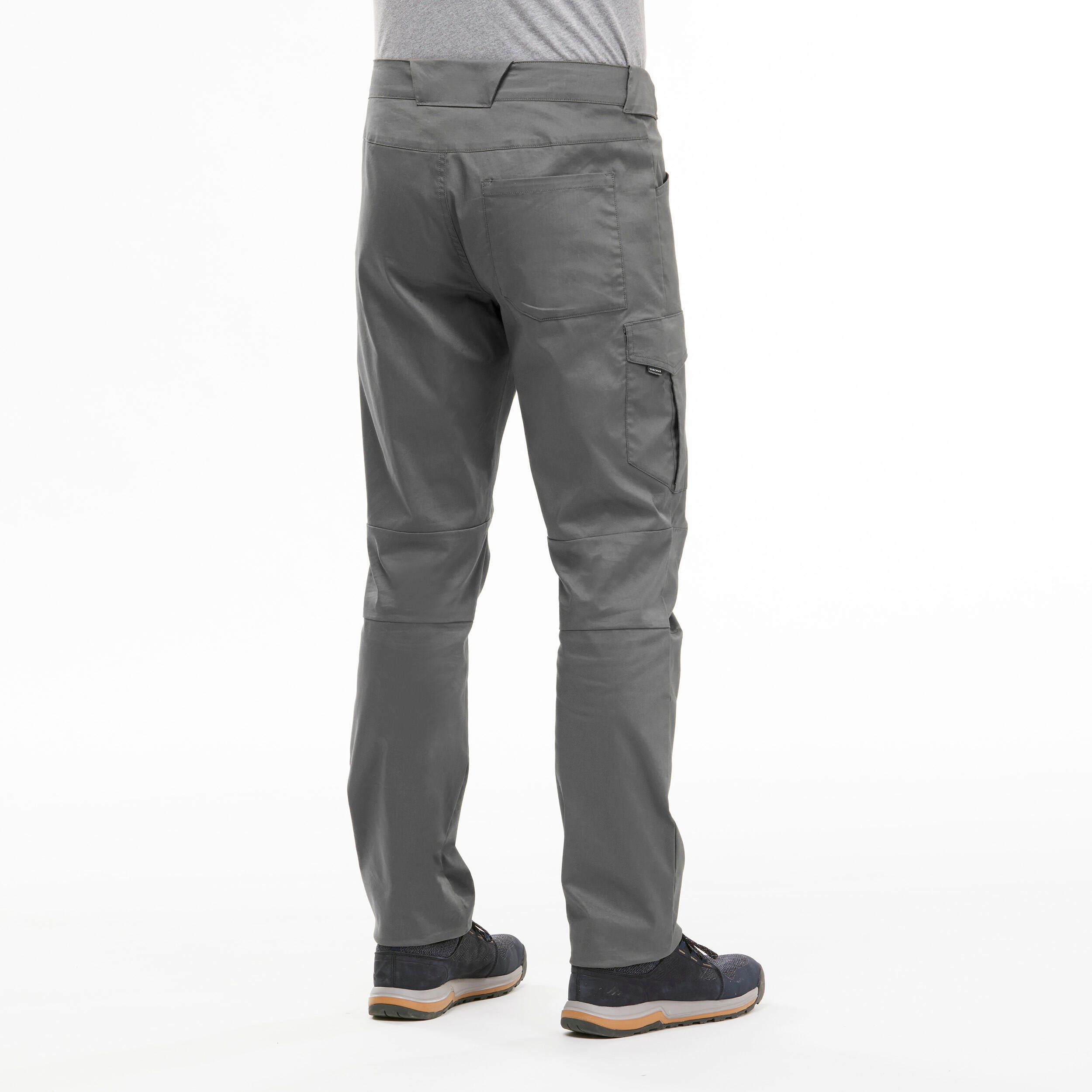 Men Nature Hiking Trousers NH100 Grey