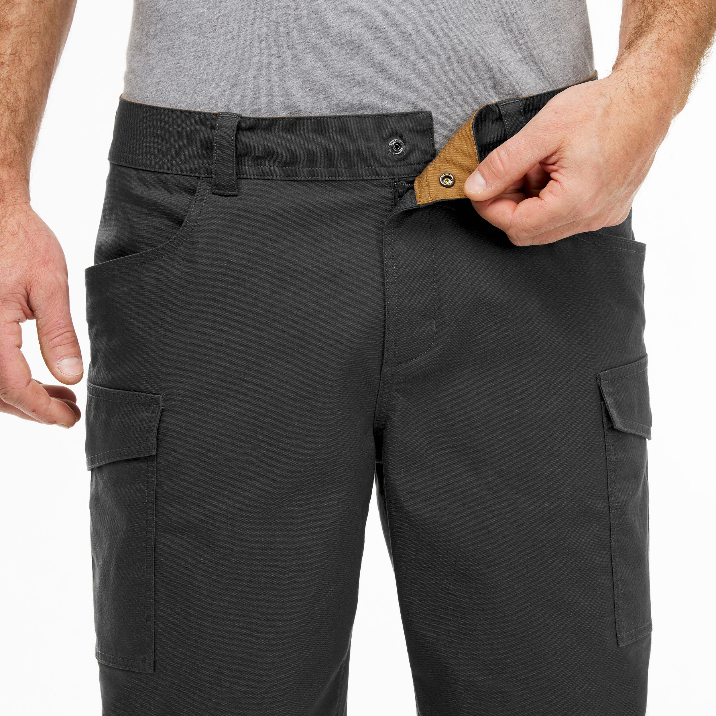 Men’s Hiking Shorts - NH 550 Dark Grey - QUECHUA