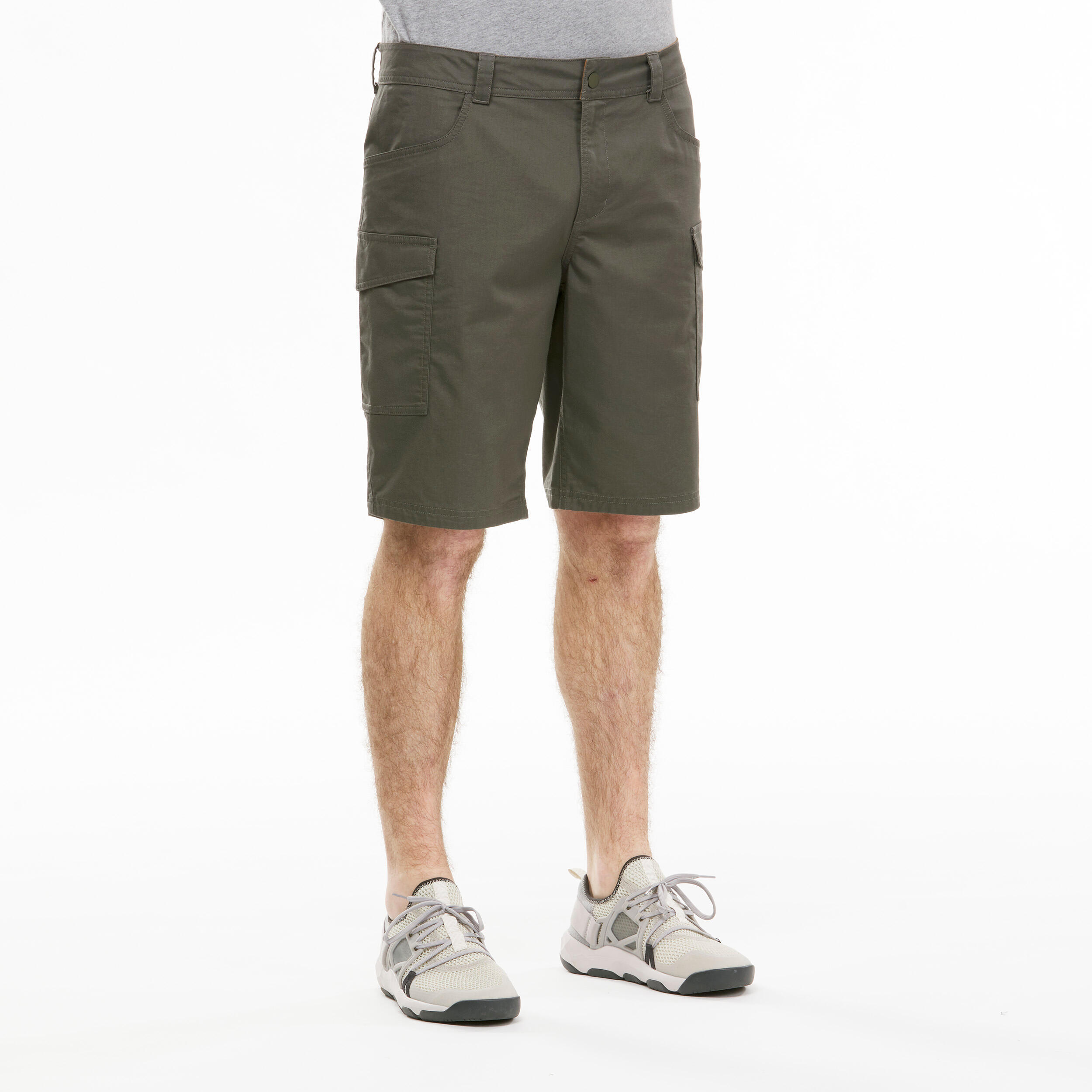 QUECHUA Pantalón corto de montaña y trekking Hombre Quechua NH500 verde