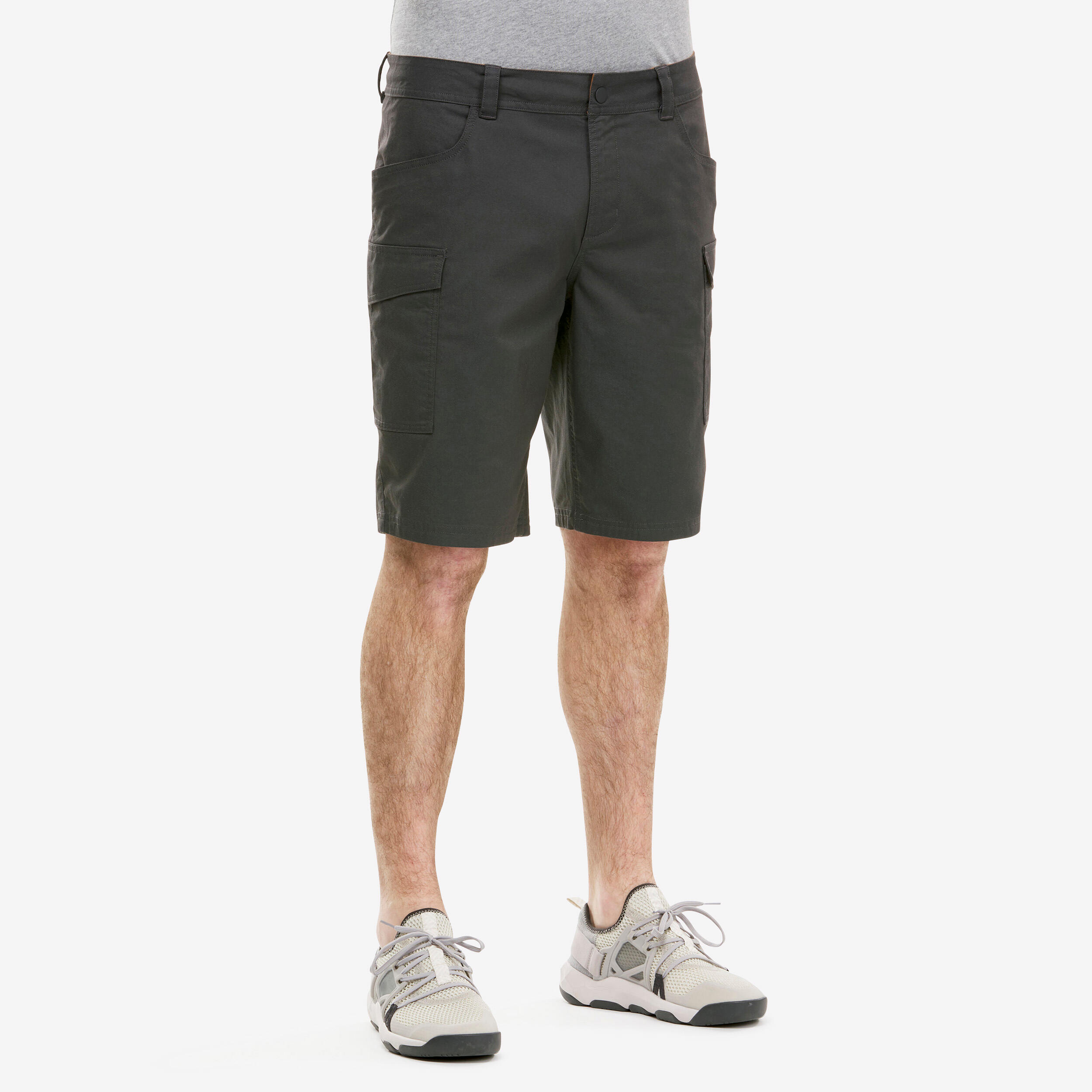 Men’s Hiking Shorts - NH 550 Dark Grey - QUECHUA