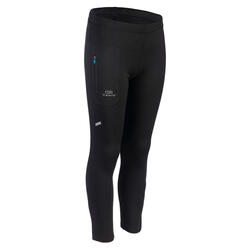 collant enfant de running par temps froid Kalenji AT 300 noir