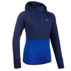 Maglia manica lunga atletica bambino AT 500 azzurra