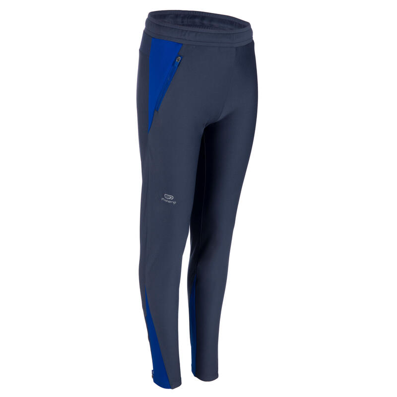 AT 500 Kids' Athletics Cold Weather Trousers - navy blue royal blue