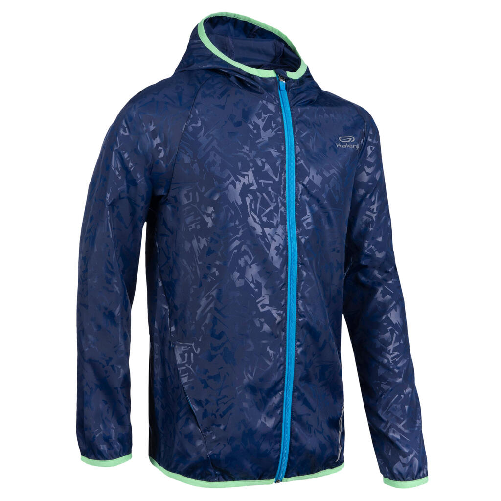 Kalenji AT100 Kids' Athletics Windbreaker Jacket - Blue