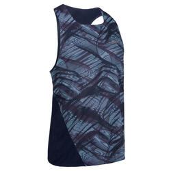 Tanktop voor atletiek heren blauw