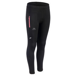 Kalenji AT 300 Kids' Athletics Cold Weather Tights - black pink