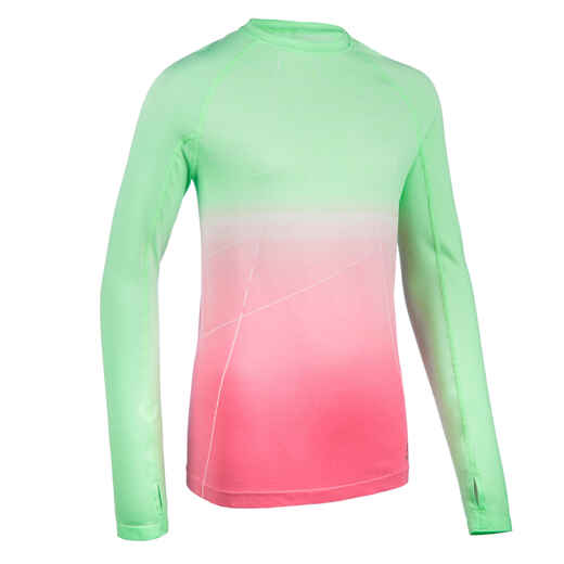 
      AT 500 Skincare Girls' Athletics Long-Sleeved Jersey - green pink
  