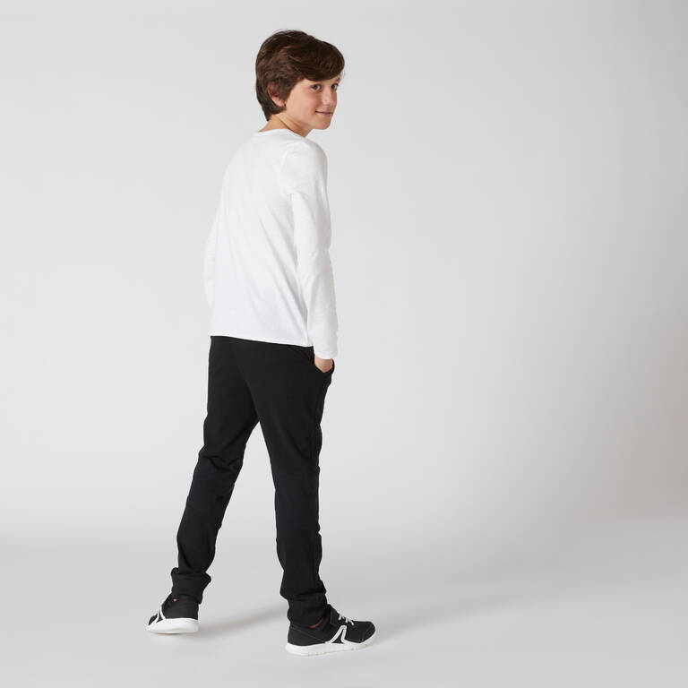 Kids' Basic Long-Sleeved T-Shirt - White