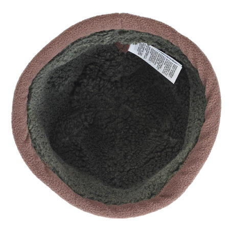 Шапка 500 із шерпа-флісу для полювання тепла двостороння зелена