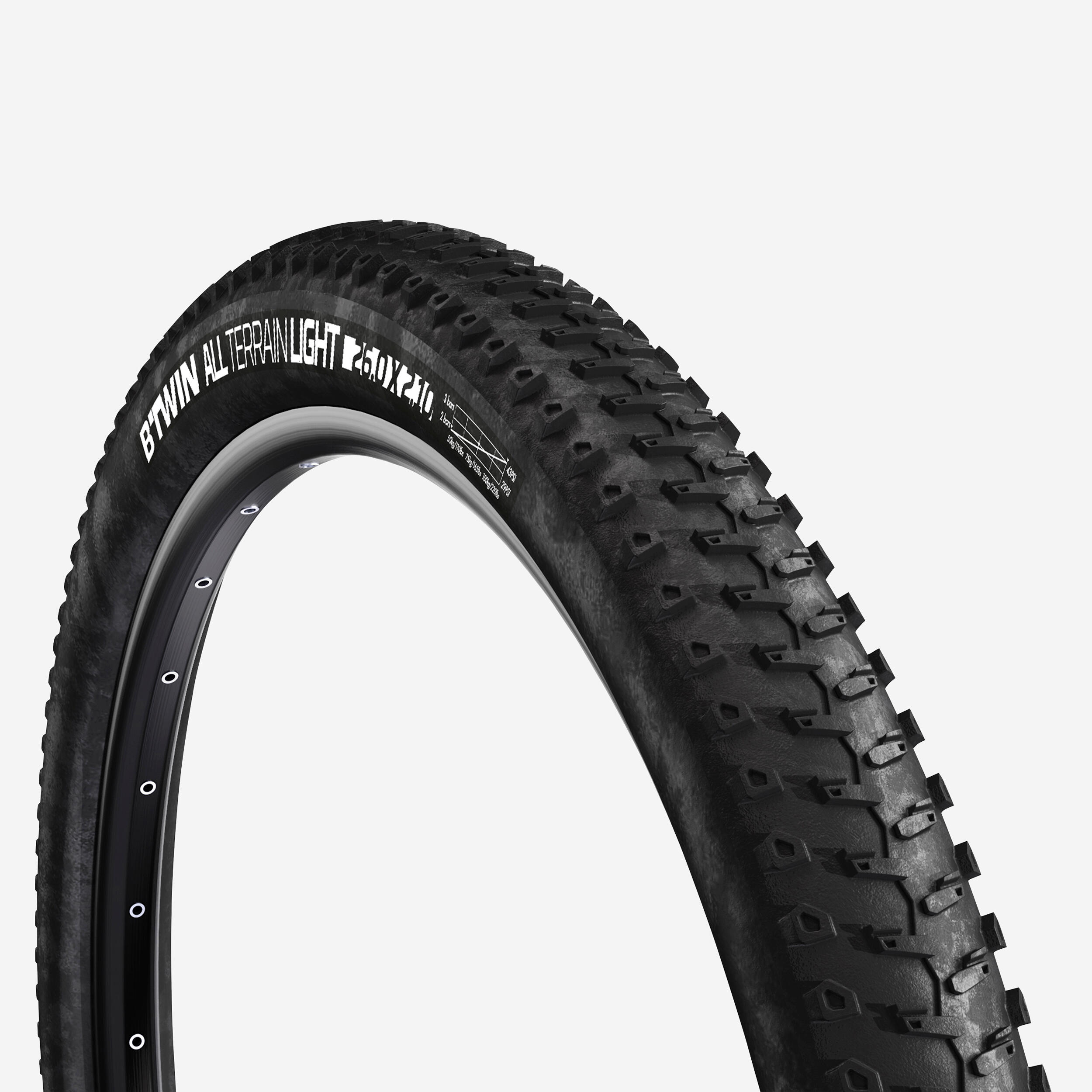 26x2.10 All-Terrain Mountain Bike Tyre 1/5