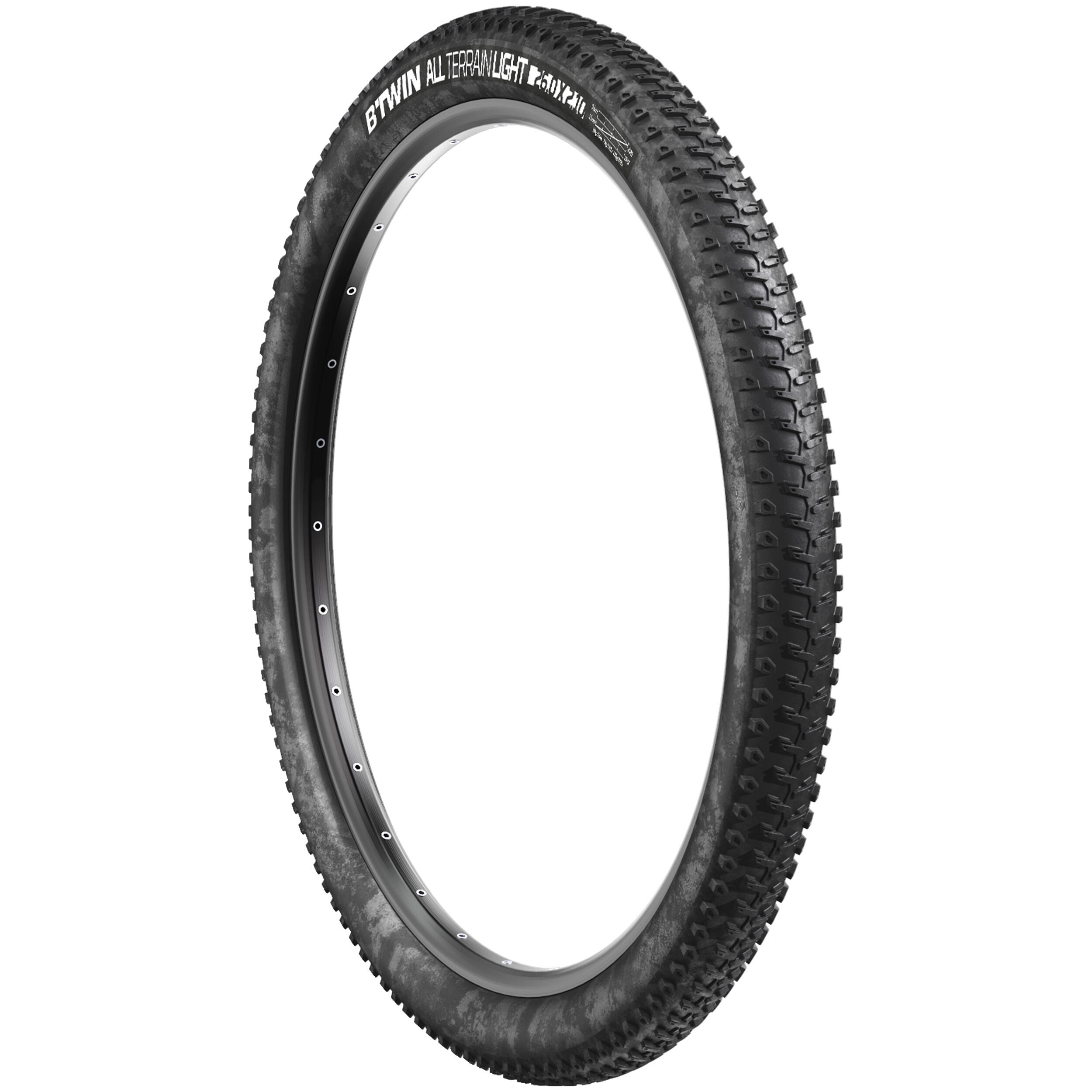 26x2.10 All Terrain Mountain Bike Tyre Decathlon