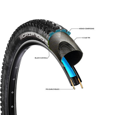 Покришка Grip 100 для гірського велосипеда 29" × 2,4 
