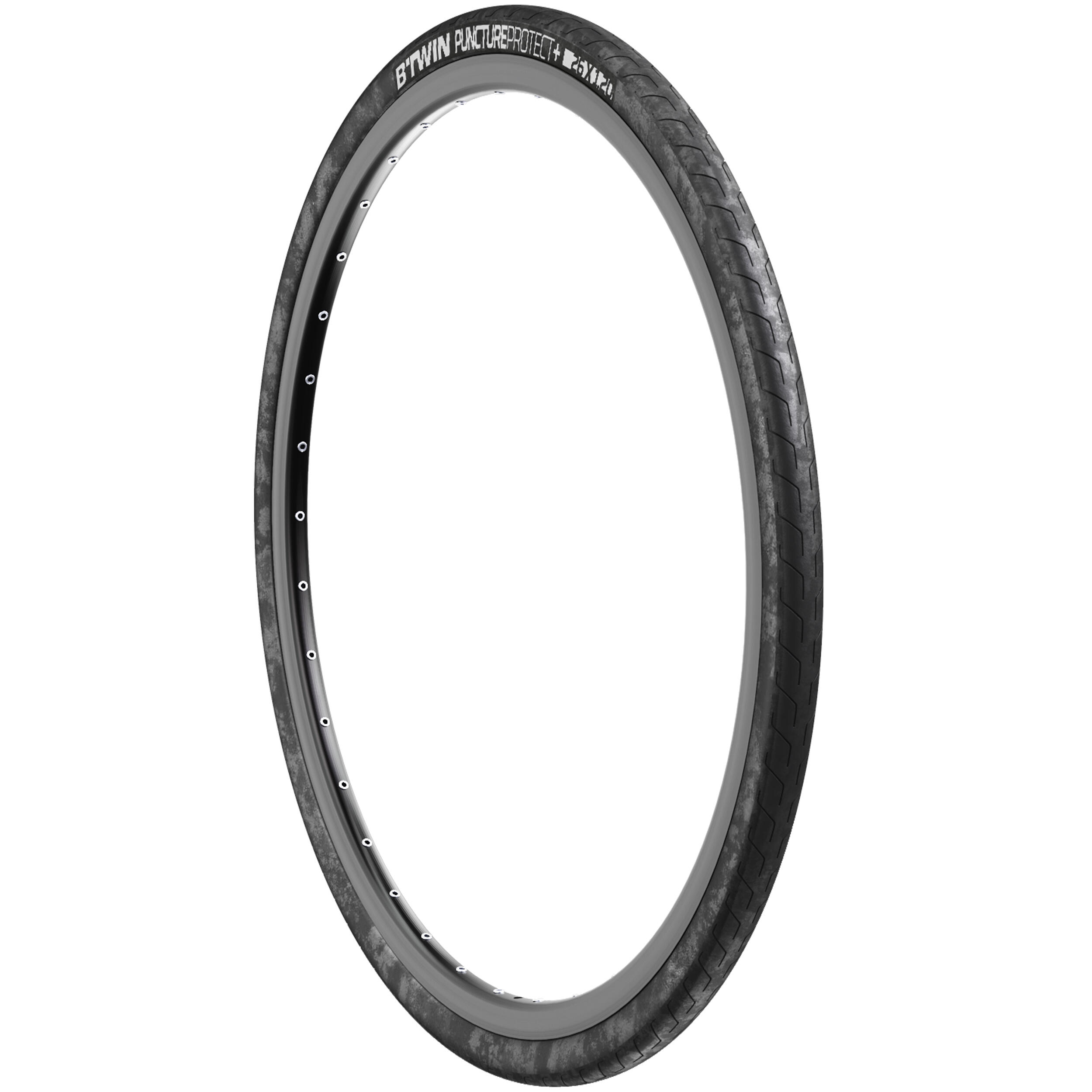 Copertone mtb PROTECT+ SLICK 26x1.2 tallone morbido BTWIN | DECATHLON