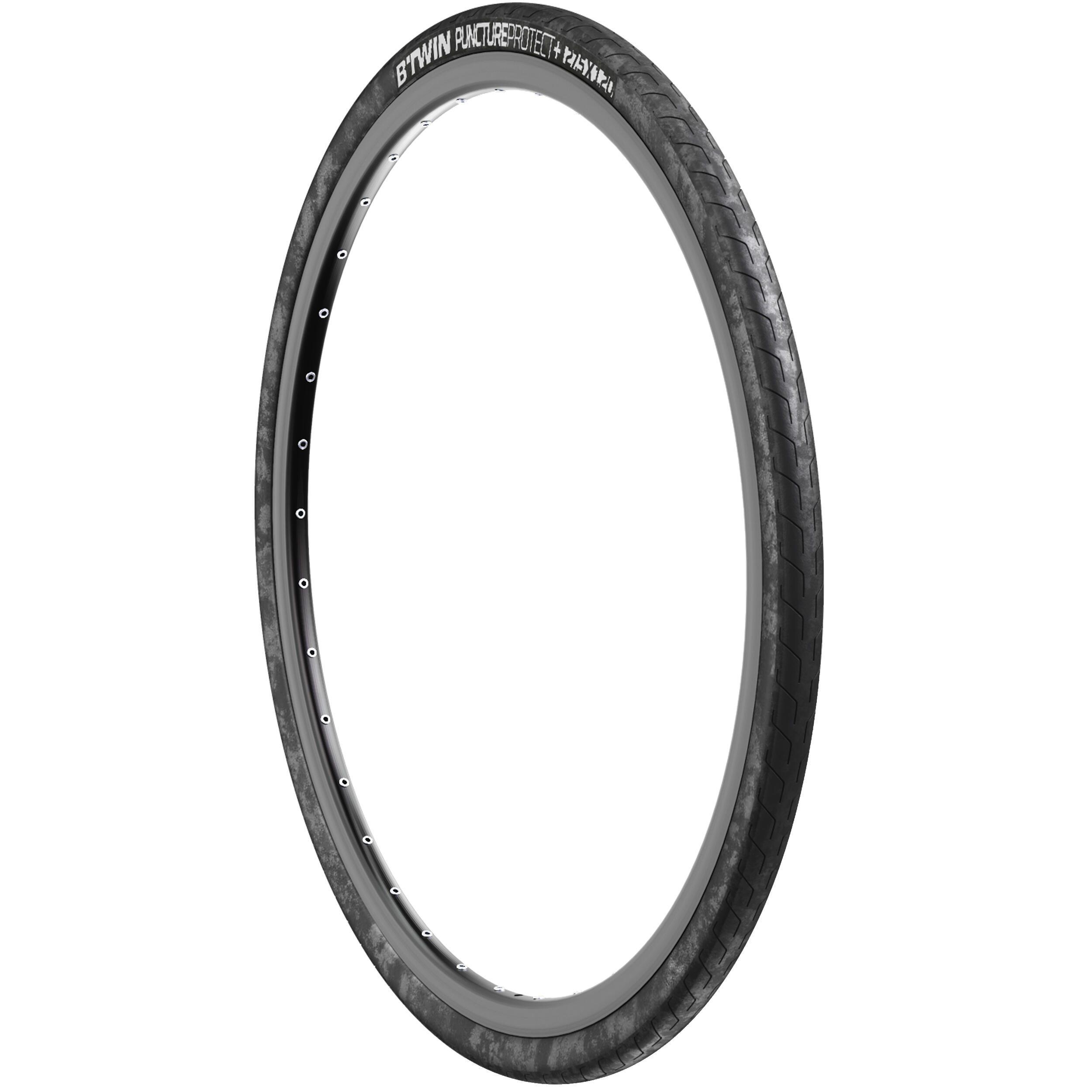 Copertone mtb SLICK 27,5x1.2 PROTECT + tallone morbido BTWIN | DECATHLON