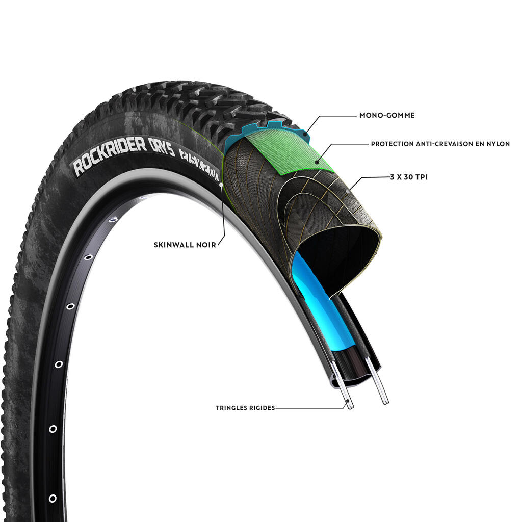 PNEU VTT DRY 5 TRINGLES RIGIDES 27.5 x 2.0