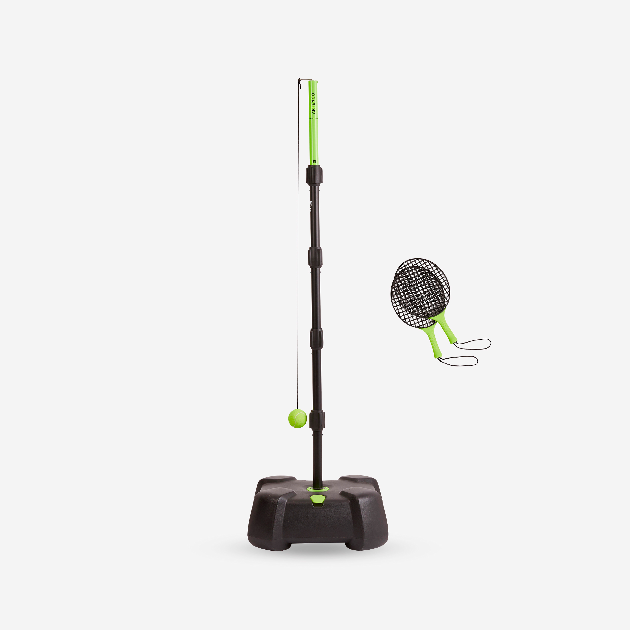 Pack de speedball (1 mât, 2 raquettes et 1 balle) turnball strong noir jaune - Turnball - Speed Ball - Artengo- Clubs - Entreprises - Collectivités - Associations