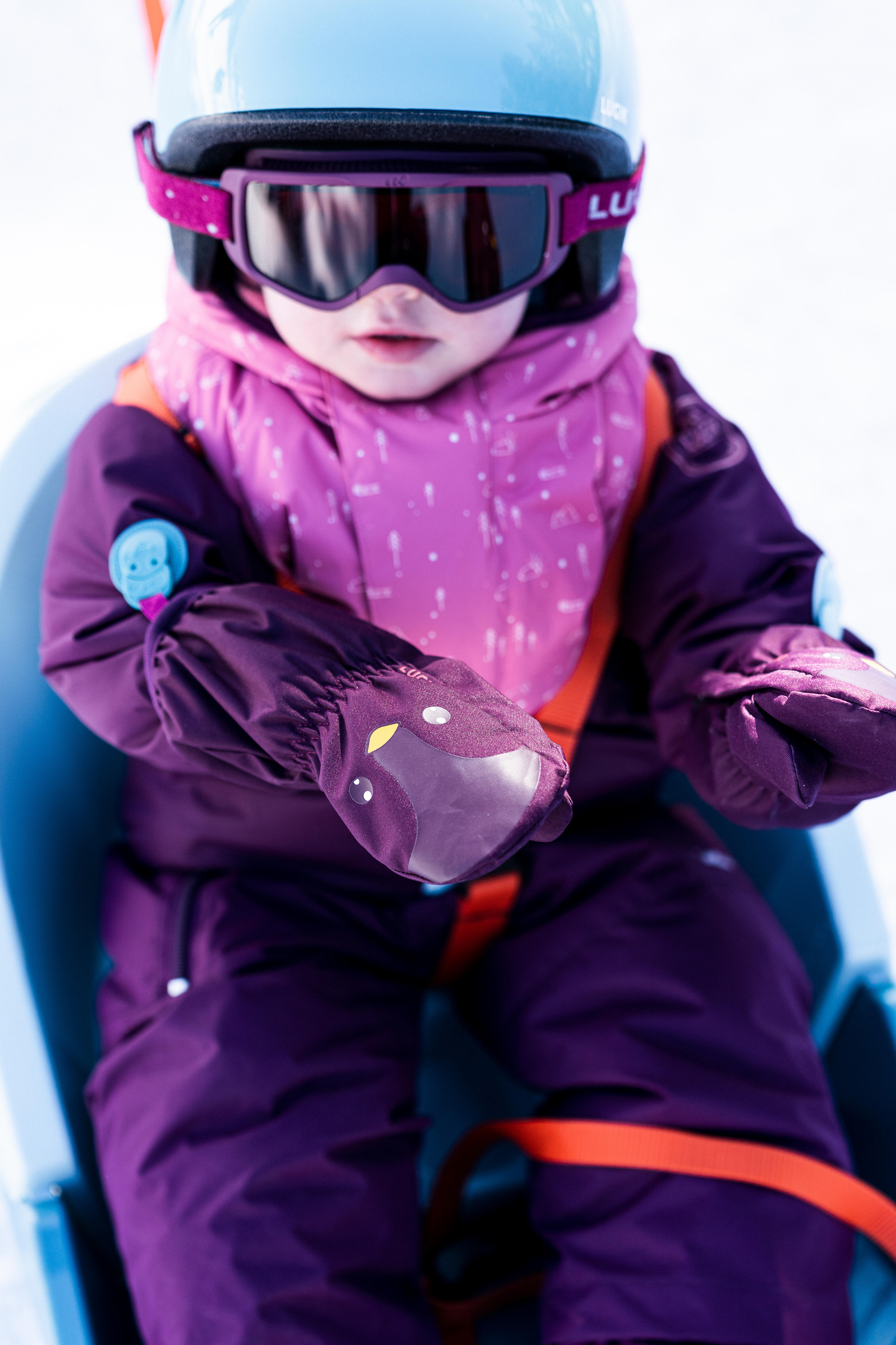 Kids' Waterproof Winter Jacket - Warm 500 Purple - WEDZE